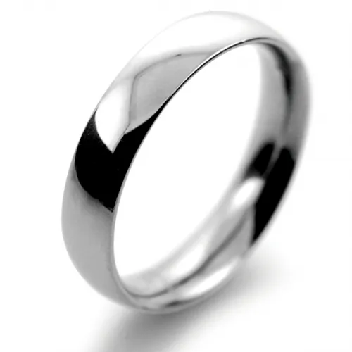 Court Medium - 4mm (TCSM4P) Platinum Wedding Ring 